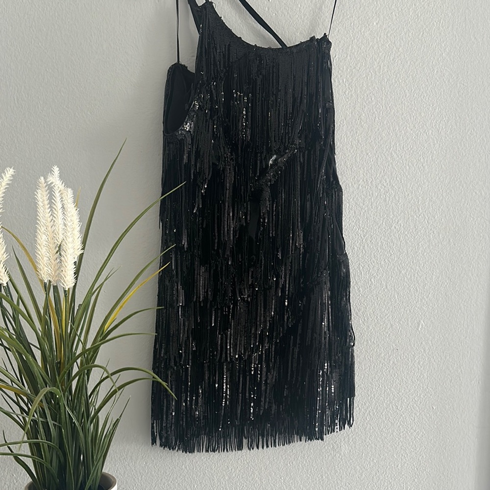 Bear Dance Black Sequin Dress